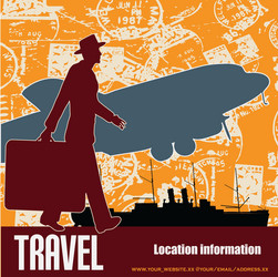 Retro travel vector