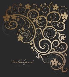 floral ornate vector image