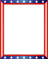 american flag decorative border vector image