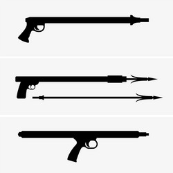 Underwater speargun vector