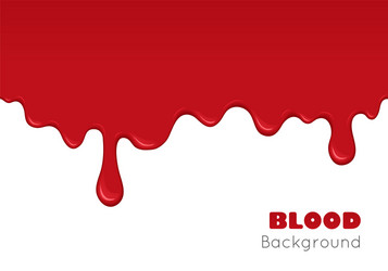 background with drips of blood vector image