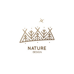 logo nature vector image