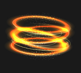 colorful glow rings vector image