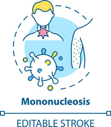 Mononucleosis concept icon vector