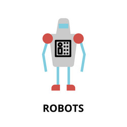 icon future technology - robots vector image