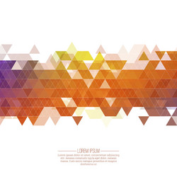 creative abstract triangle pattern vector image