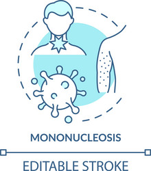 Mononucleosis concept icon vector