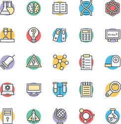 Science and technology cool icons 3 vector