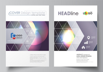 business templates for brochure magazine flyer vector image