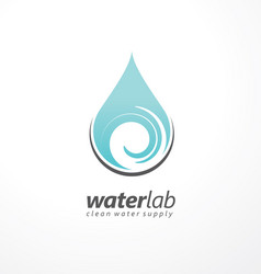 water supply logo design vector image