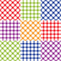 Set plaid seamless patterns vector