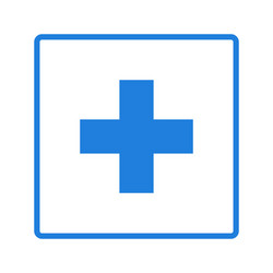 cross medical symbol vector image