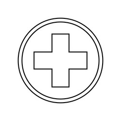 cross medical symbol vector image