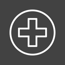 cross medical symbol vector image