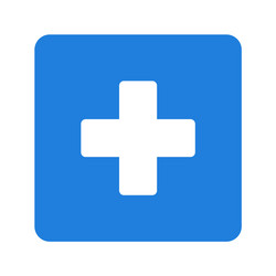 cross medical symbol vector image