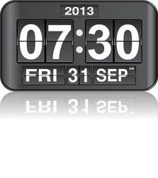 flip clock 88 vector image