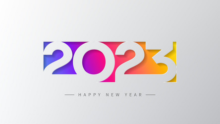 2023 happy new year banner vector