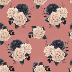 beautiful seamless floral pattern vector image