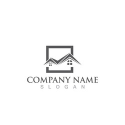 home logo real estate property and construction vector image