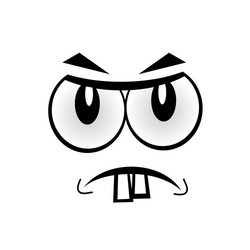 funny face vector image