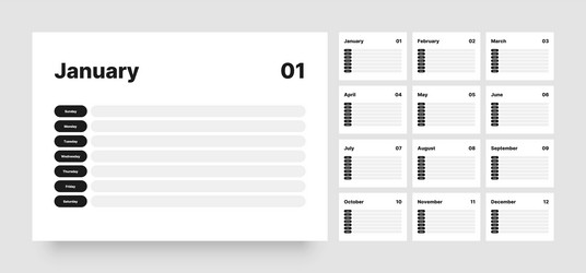 printable weekly planner template for business vector image