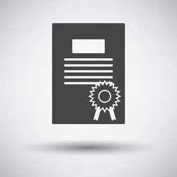 diploma icon vector image