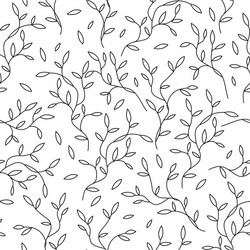 Decorative seamless monochromatic pattern vector