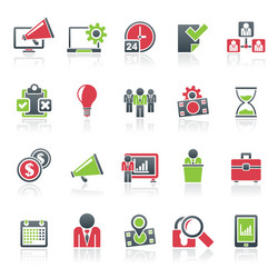 business management concept icons vector image