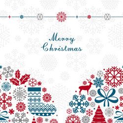 Christmas greeting card vector