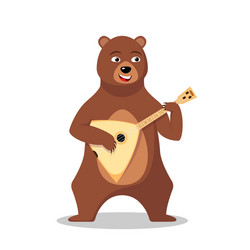 russian bear character vector image