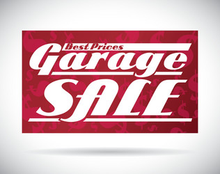 Garage sale design vector