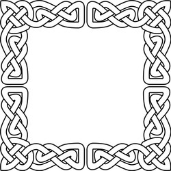 celtic national seamless ornament interlaced tape vector image