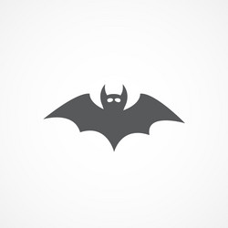 bat icon vector image