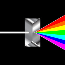 prism refraction vector image