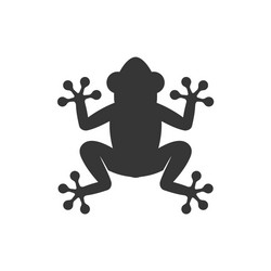 frog icon logo on white background vector image