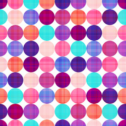 Seamless polka dots texture pattern vector