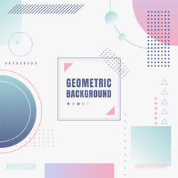 abstract modern pastel color geometric vector image