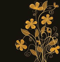 floral background vector image