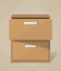 Archive filling cabinet vector