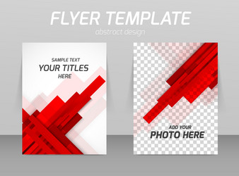 flyer template vector image