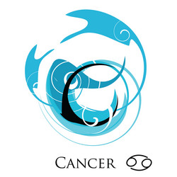 star sign zodiac cancer vector image