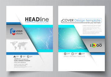 business templates for brochure magazine flyer vector image