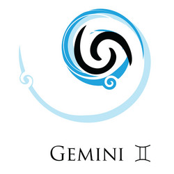 star sign zodiac gemini vector image