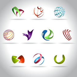 Abstract icon vector