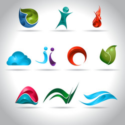 Abstract icon vector