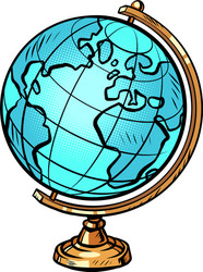 school globe planet earth vector image