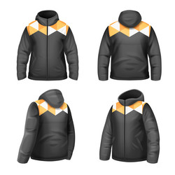 jacket realistic set vector image