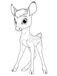 funny cute baby deer vector image