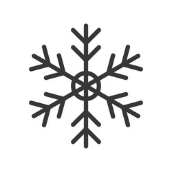 snow flake merry christmas related icon set vector image