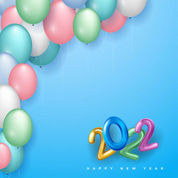 happy new year greetings card background vector image